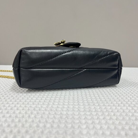 Pinko Quilted Rhinestone-Embellished Bird Bag - Picture 7 of 9